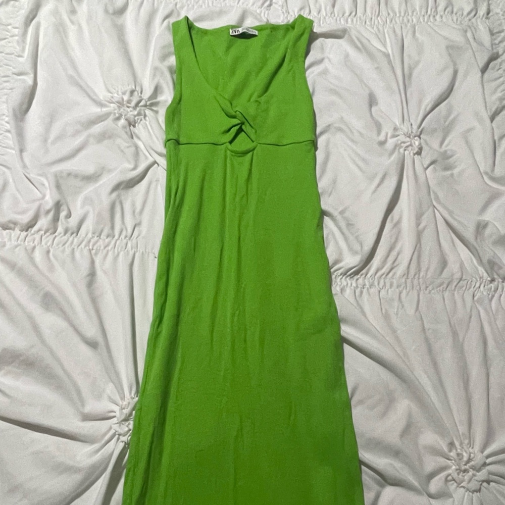 Zara Green Midi Dress